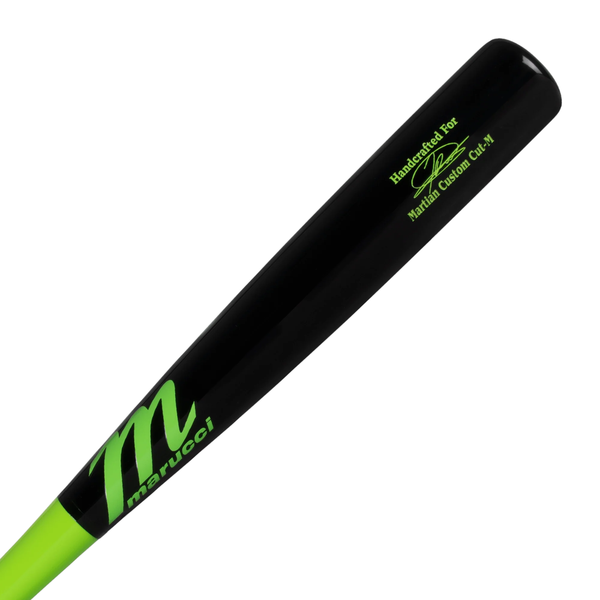 Marucci JD Martian Maple Pro Exclusive Lime Green/Black Wood Baseball Bat - Image 3