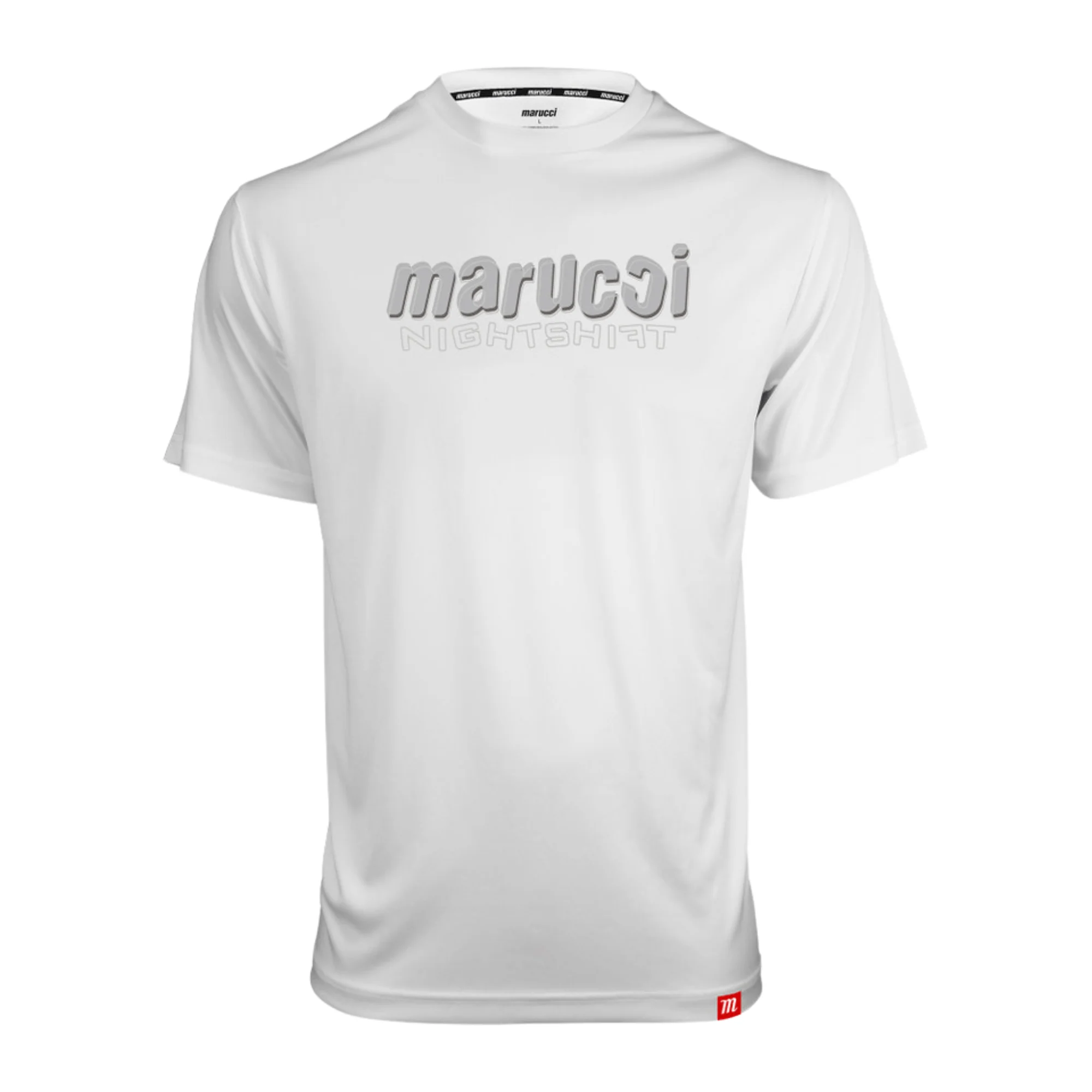 Marucci Nightshift Performance Tee White - Adult