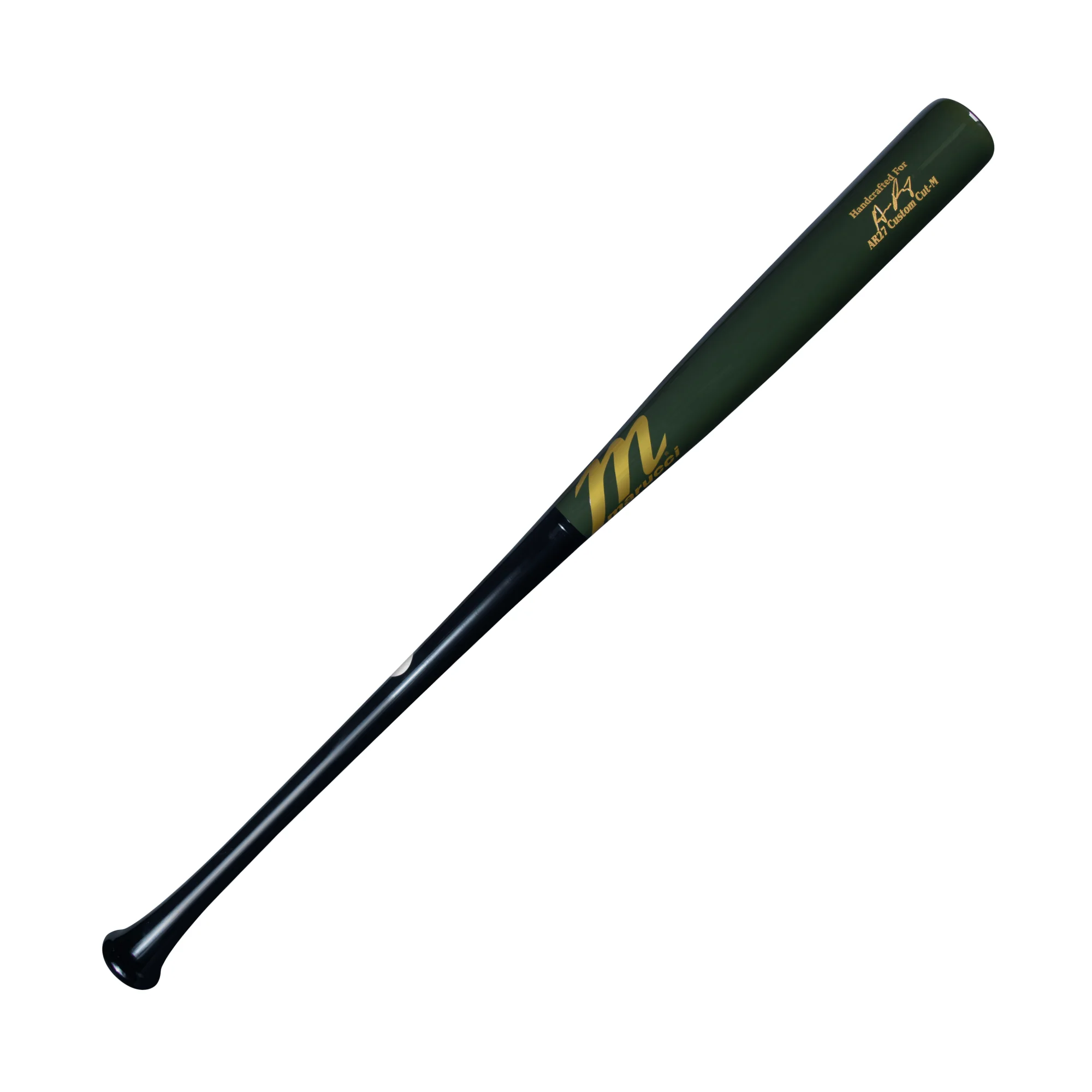 Marucci Riley27 Pro Exclusive Black/Swamp Green Wood Baseball Bat - Image 4