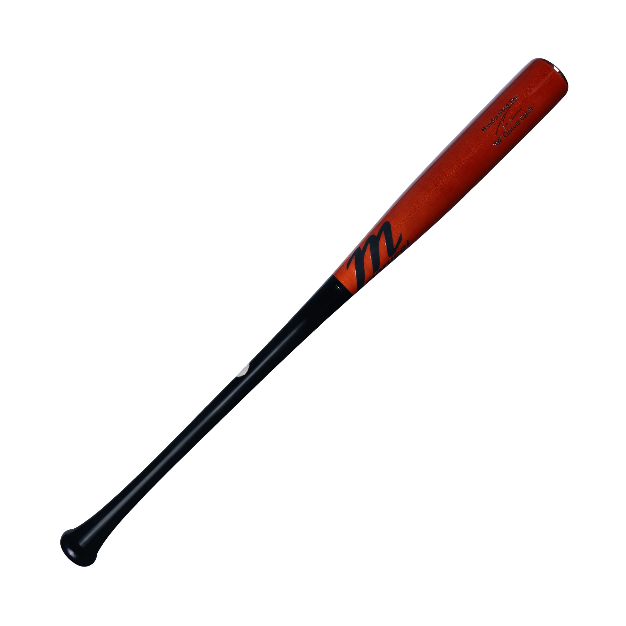 Marucci TVT Pro Exclusive Black/Burnt Orange Wood Baseball Bat - Image 2
