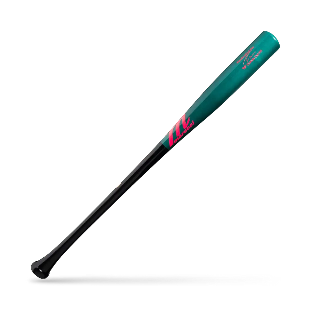 Marucci TVT Pro Exclusive Black/Ocean Wood Baseball Bat - Image 2