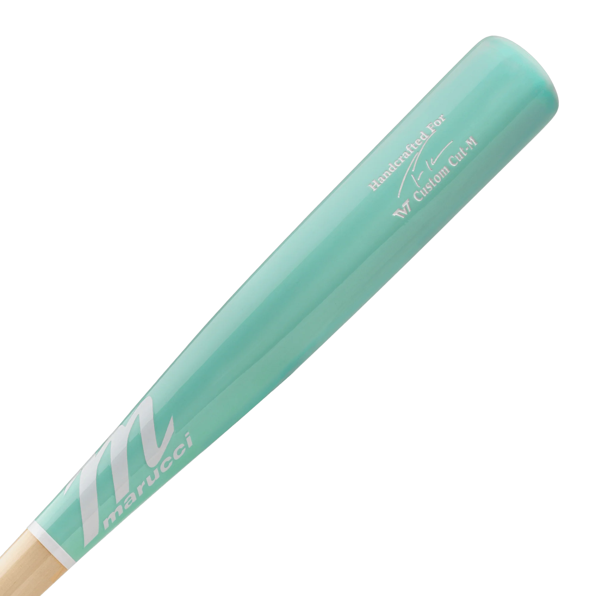 Marucci TVT Pro Exclusive Natural/Mint Wood Baseball Bat - Image 3