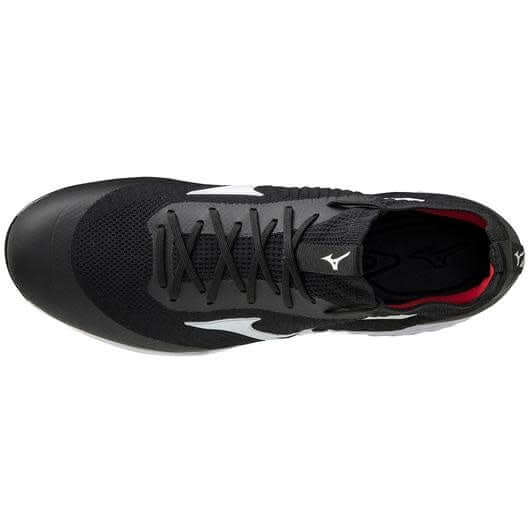 MIZUNO DOMINANT KNIT MEN’S METAL BASEBALL CLEAT - Black/White - Image 4