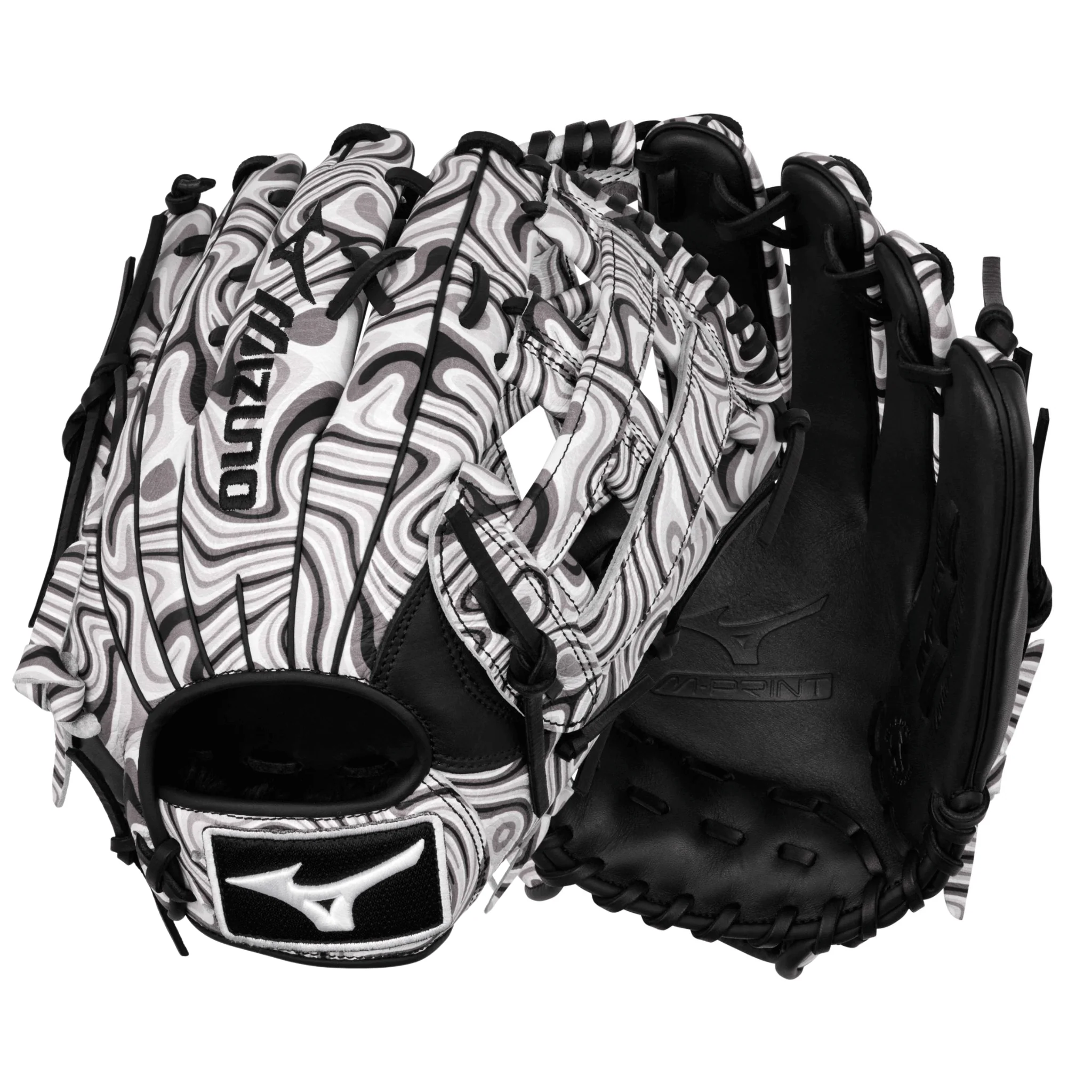 Mizuno GMVP-70MP MVP Prime M-Print Outfield Baseball Glove 12.75" RH Oil Slick