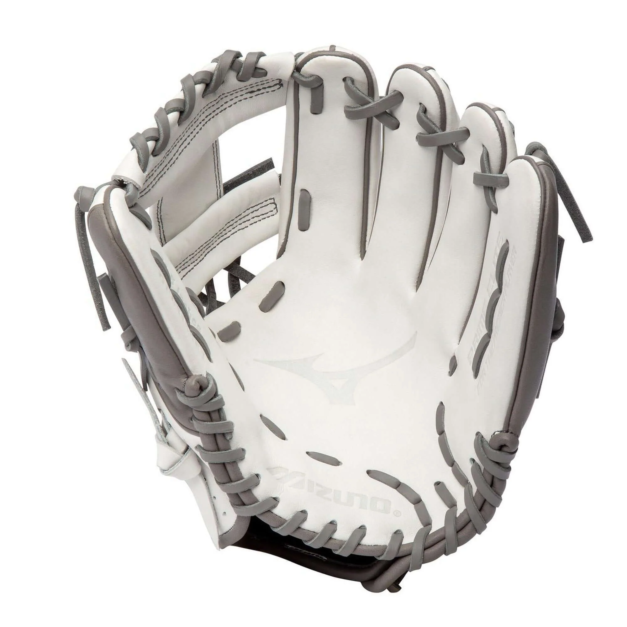 Mizuno GPE1150F1 Prime Elite Infield FP Softball 11.5 RH White-Grey - Image 3