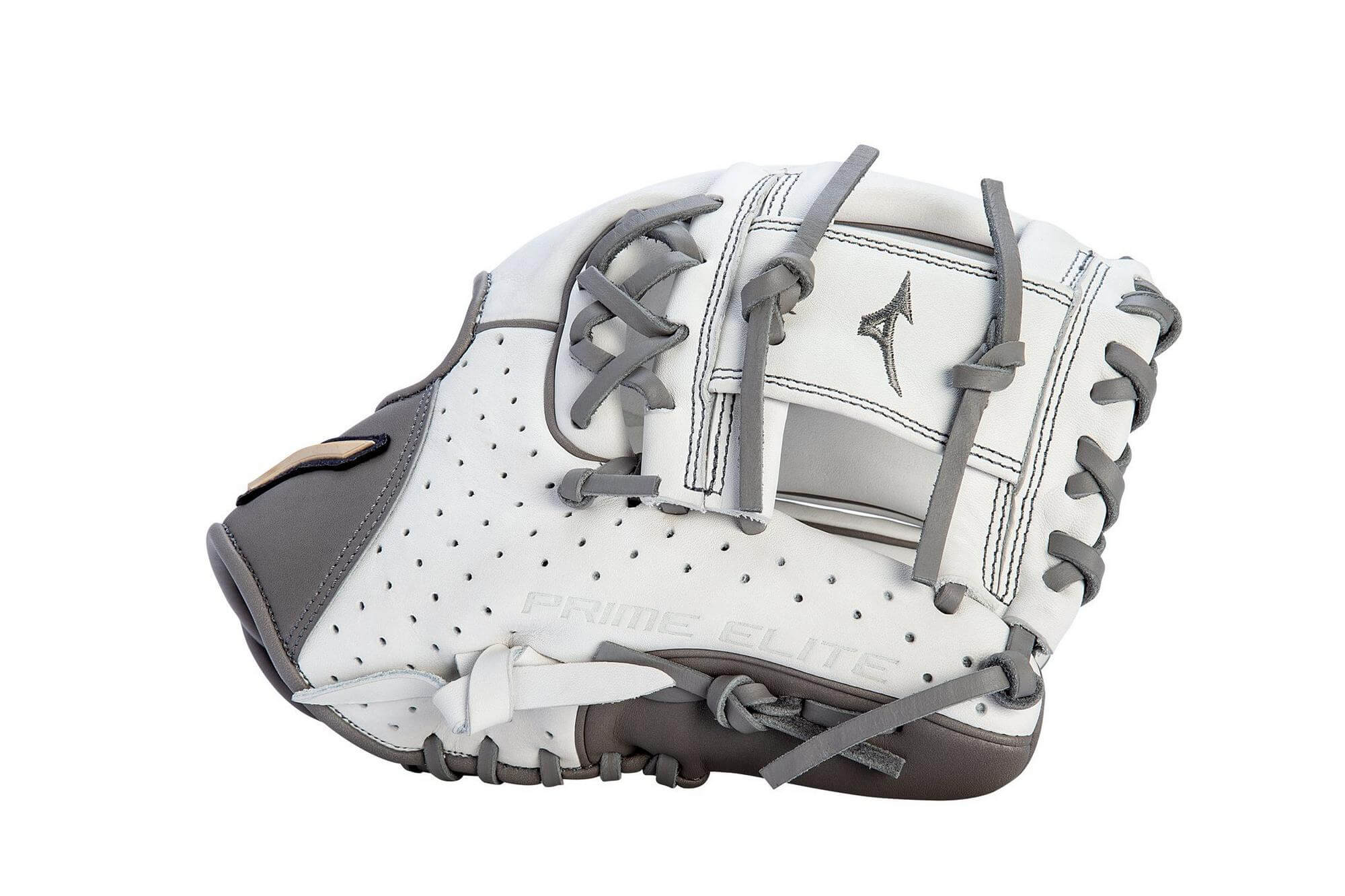 Mizuno GPE1150F1 Prime Elite Infield FP Softball 11.5 RH White-Grey - Image 4