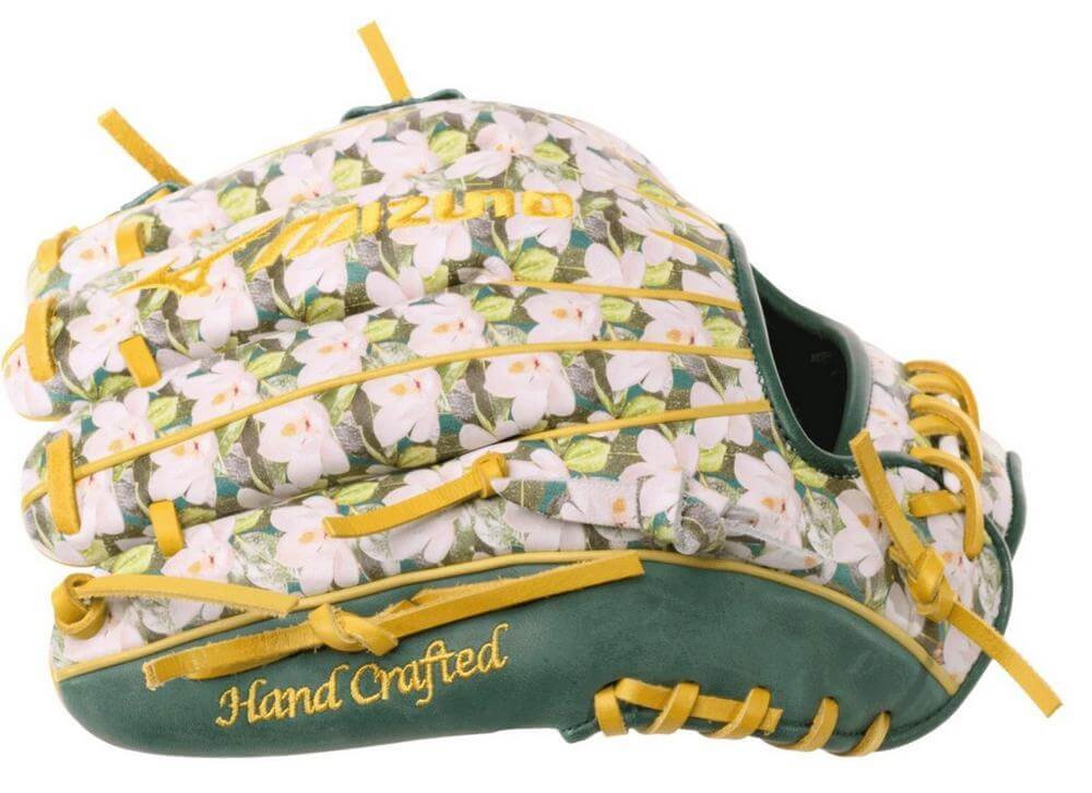 Mizuno GPS-40RMPMAG Pro Select 11. 5" Magnolia Gold Foil Baseball Glove RH - Image 4