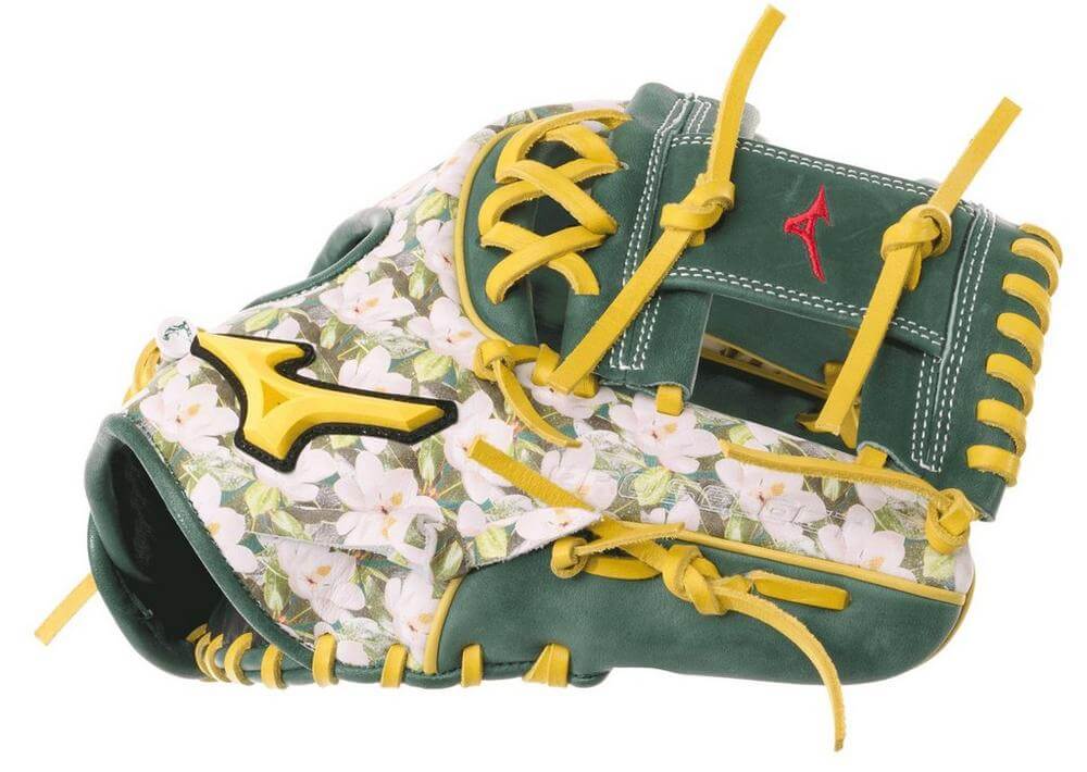 Mizuno GPS-40RMPMAG Pro Select 11. 5" Magnolia Gold Foil Baseball Glove RH - Image 5