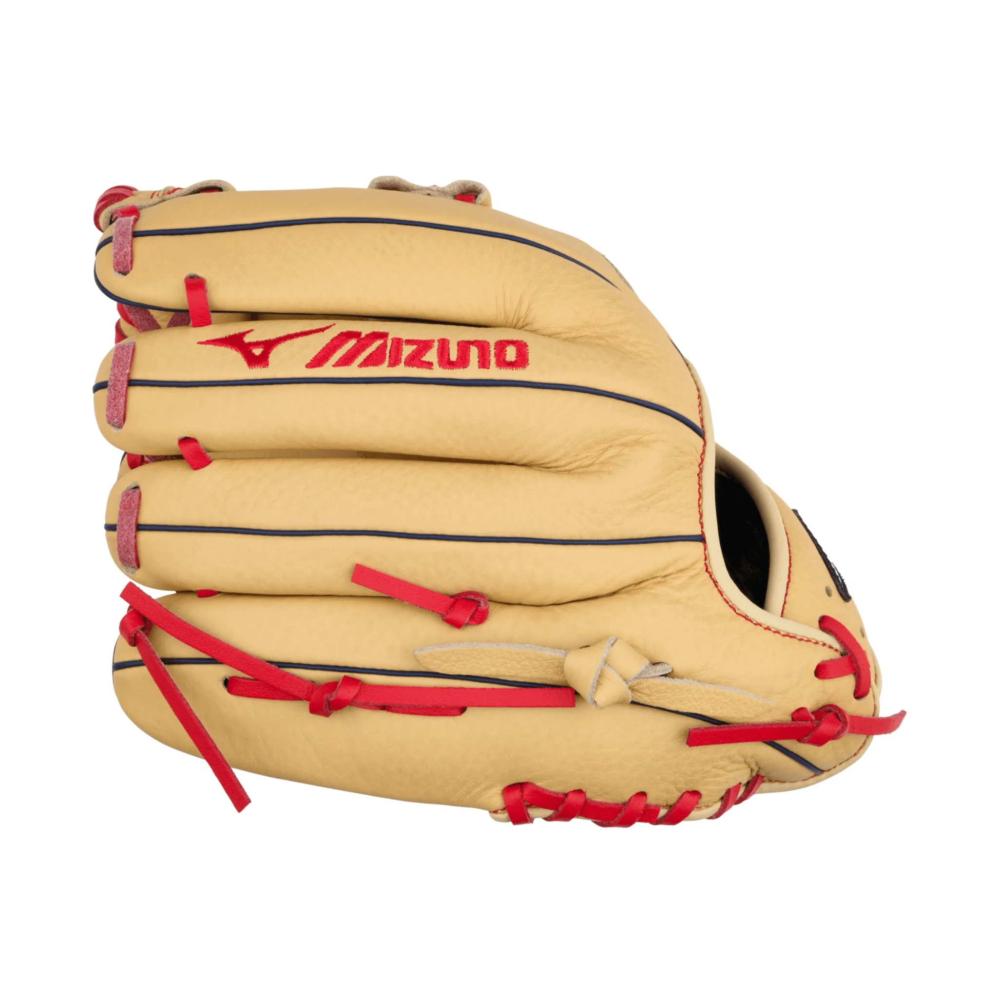 Mizuno GPSL1102 Prospect Select BB Series Infield Baseball Glove 11" RH Tan/Red - Image 5