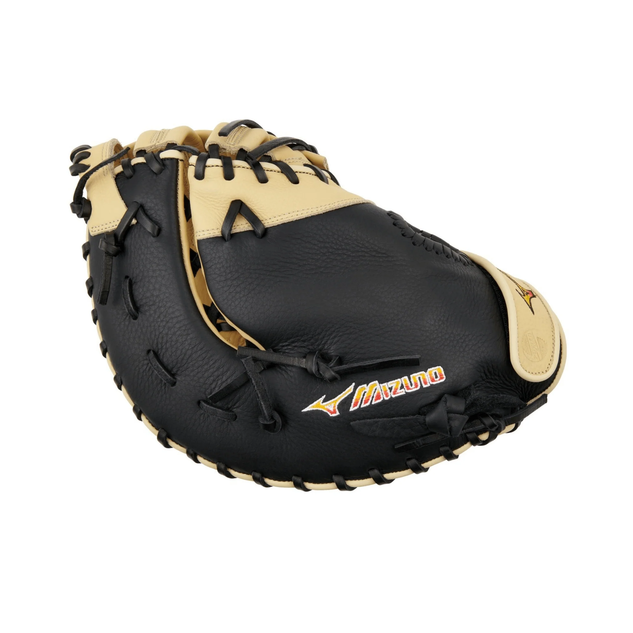 Mizuno GXF90B5 Franchise BB First Base Mitt Baseball Glove 12.5" RH Black/Tan - Image 4