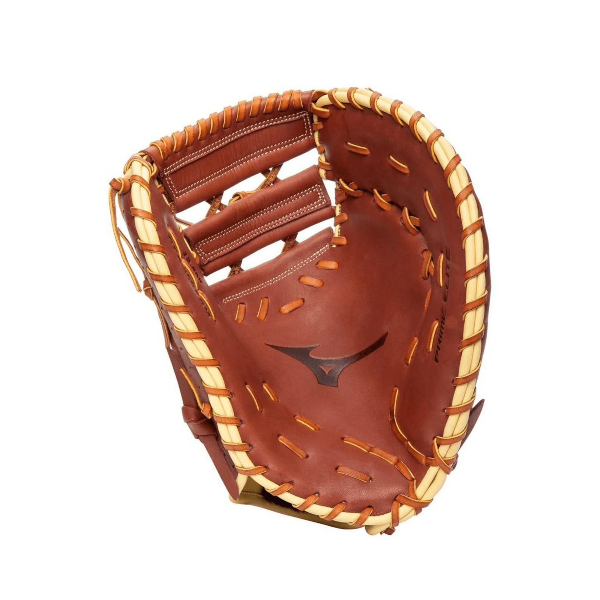 Mizuno Prime Elite First Base Mitt GPE-300FBM 12.5" RH Mahogany-Tan - Image 2