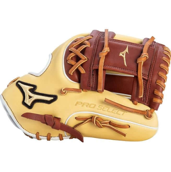 Mizuno Pro Select Infield Baseball Glove 11.5" - Shallow Pocket - Camel - Image 3
