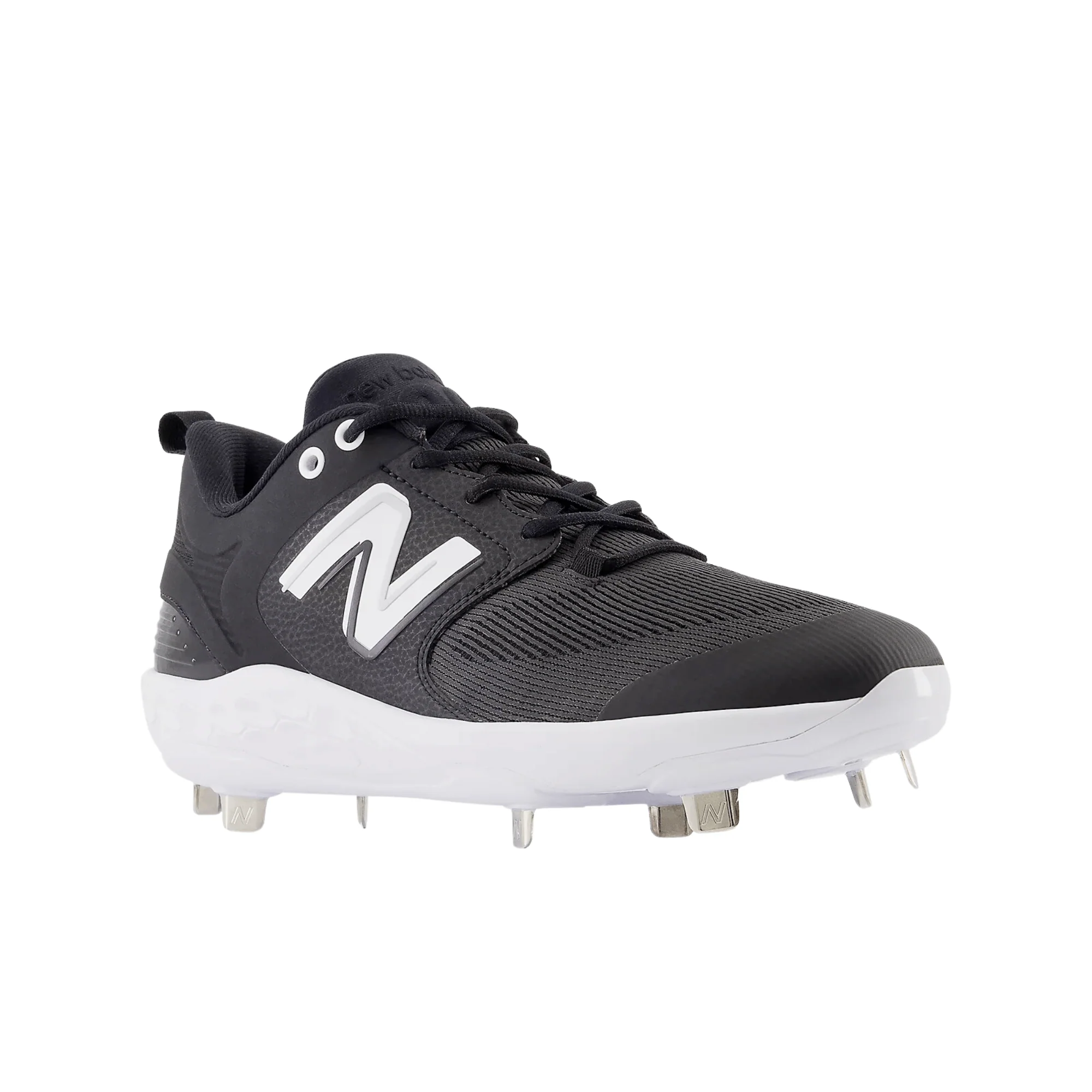 New Balance Fresh Foam X 3000 v6 Metal Baseball Cleats - Black - Image 4