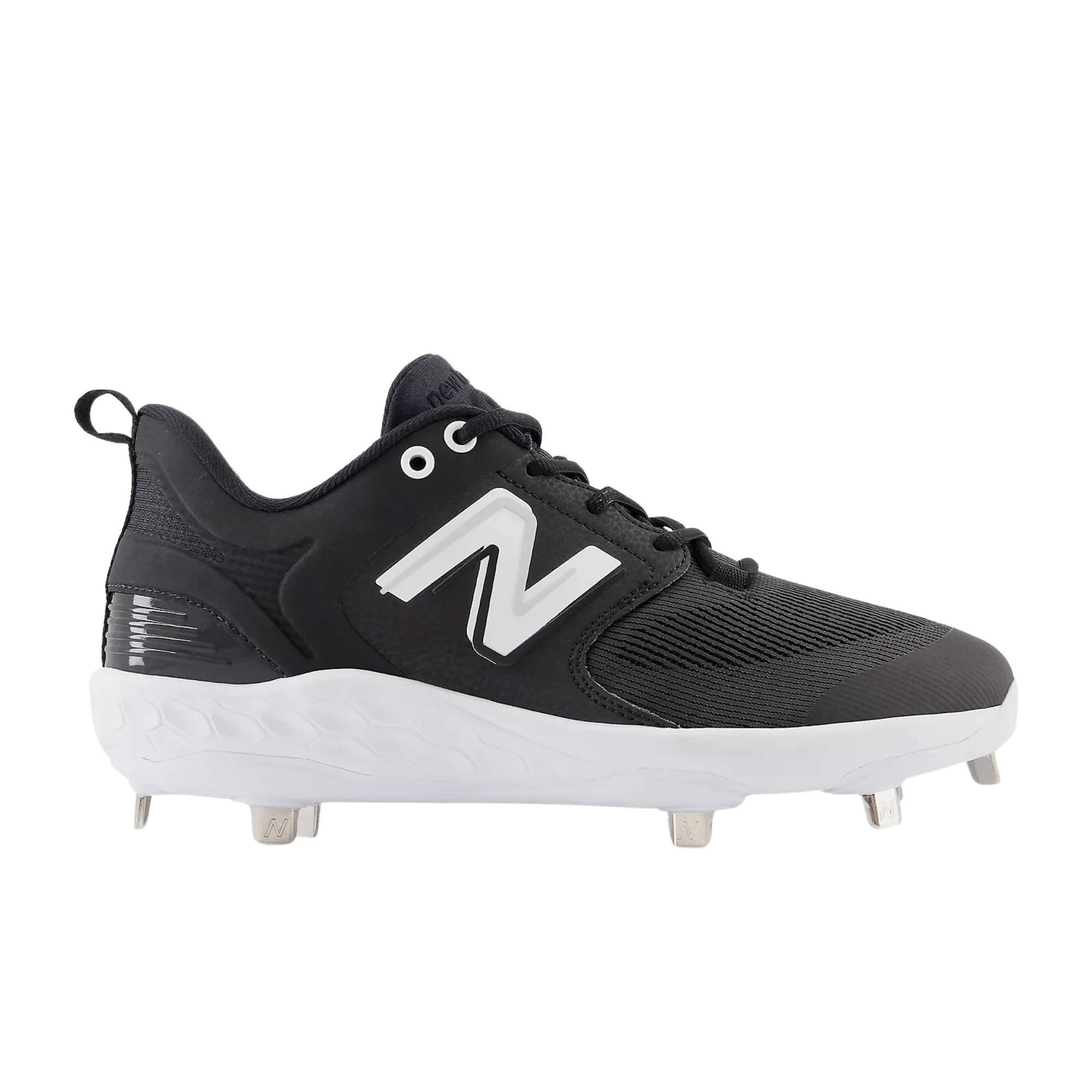 New Balance Fresh Foam X 3000 v6 Metal Baseball Cleats - Black - Image 7