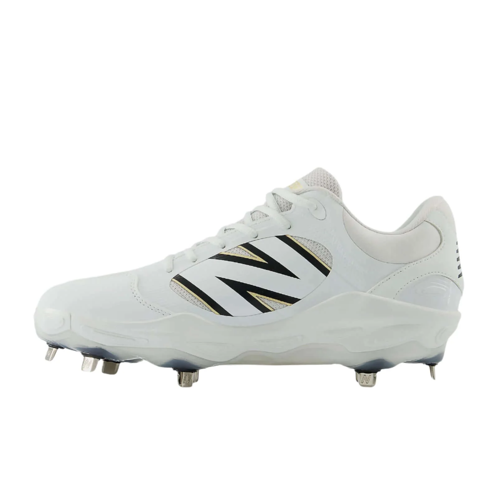 New Balance Fresh Foam X 3000v7 Baseball Cleats - White - Image 2