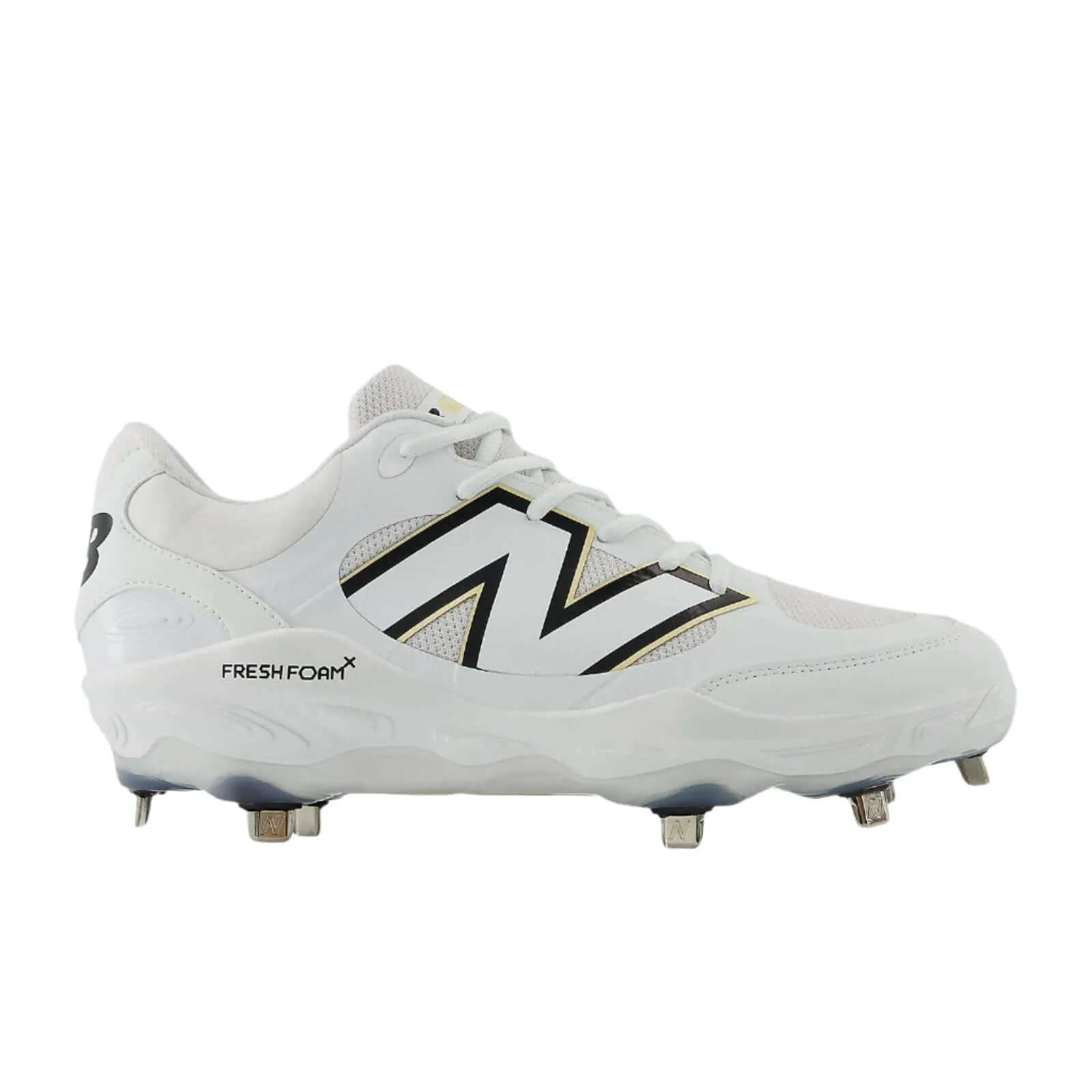 New Balance Fresh Foam X 3000v7 Baseball Cleats - White - Image 3