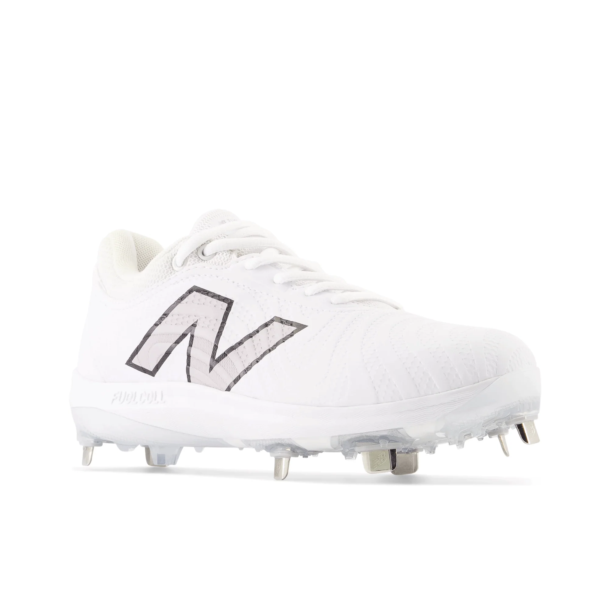 New Balance FuelCell FUSE v4 Metal Softball Cleats - Optic White - Image 2