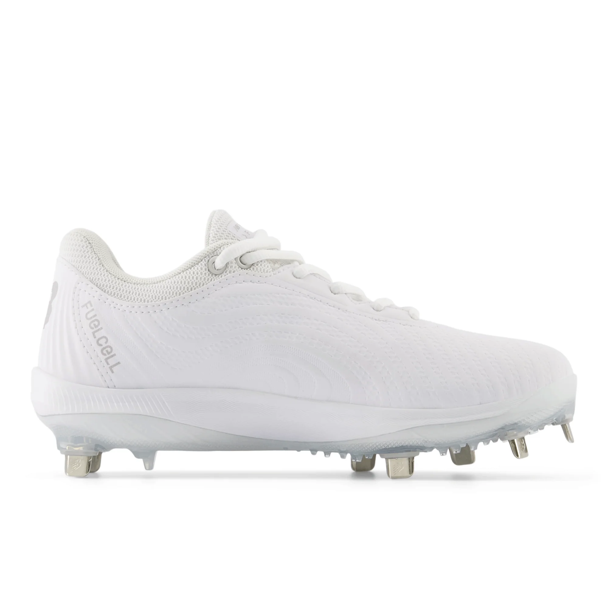 New Balance FuelCell FUSE v4 Metal Softball Cleats - Optic White - Image 4