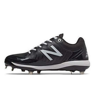 New Balance L4040V5 BK5 Metal Cleats Black - Image 2