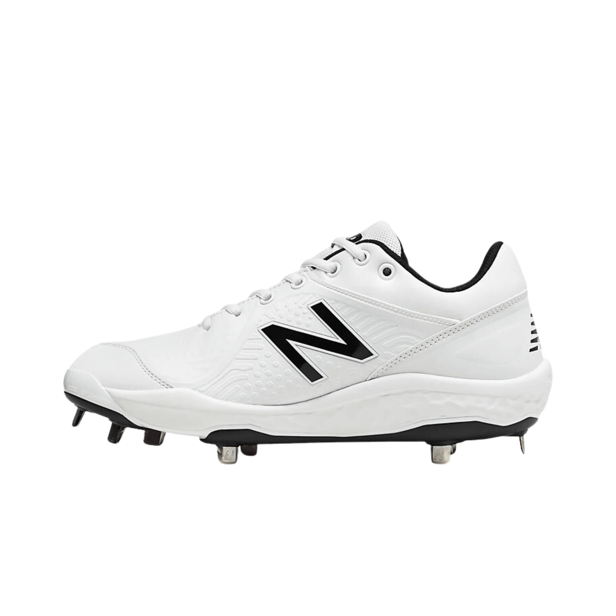 New Balance Low-Cut Fresh Foam 3000v5 Metal Baseball Cleats - White - Image 2