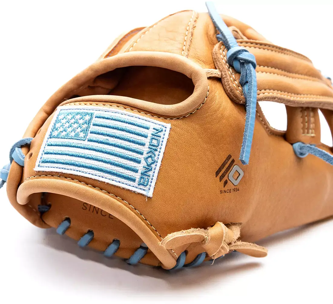 Nokona S1 All-American S1-EP200 Infield Glove Tan & Columbia Single Post Infield 11.25" - Image 6