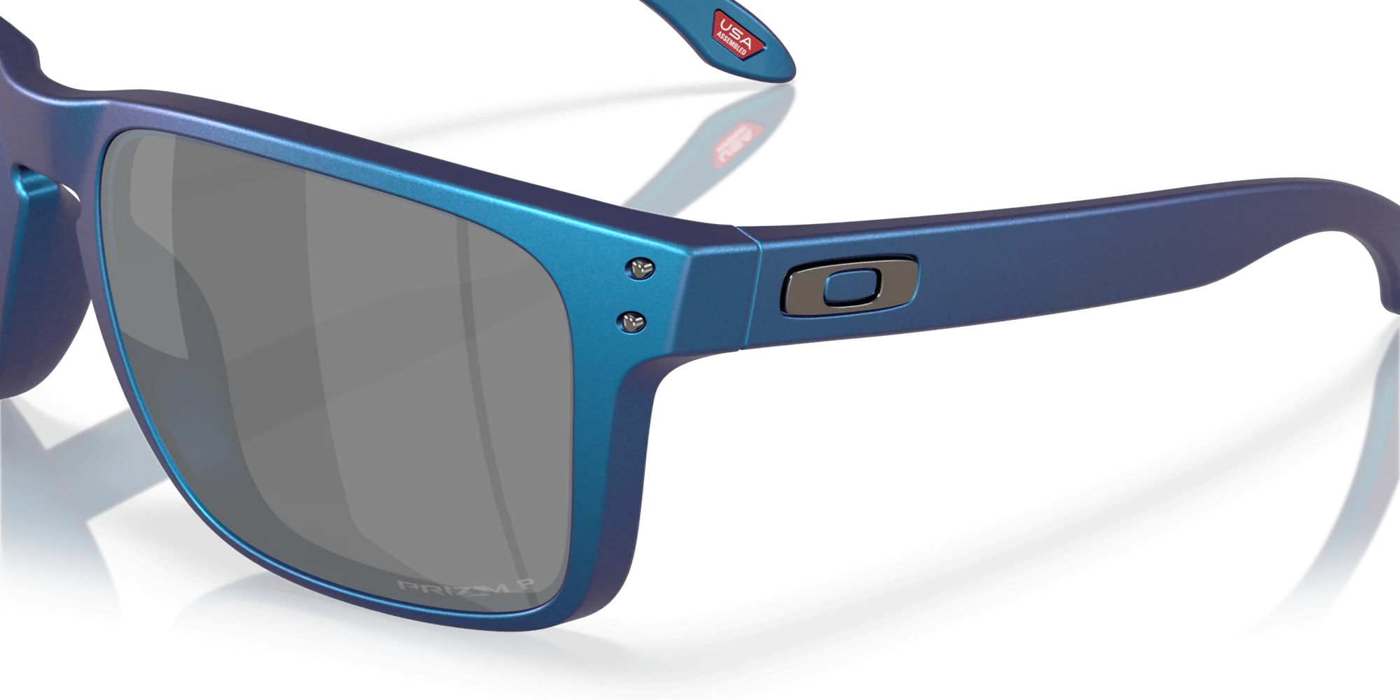 Oakley Holbrook XL Matte Cyan/Blue Frame Prizm Black Polarized Lenses - Image 6