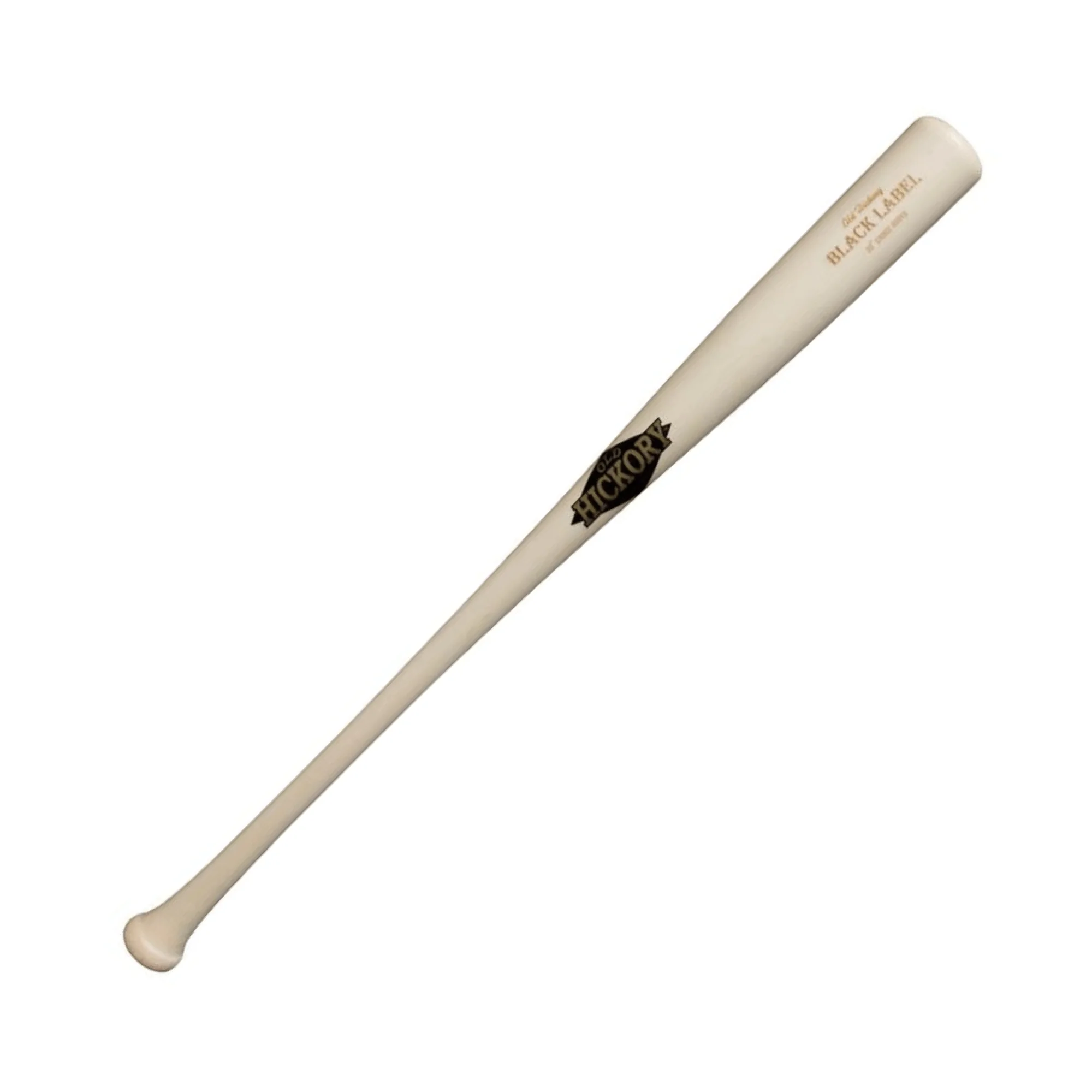 Old Hickory Black Label Natural (Matte) Wood Baseball Bat - Image 2