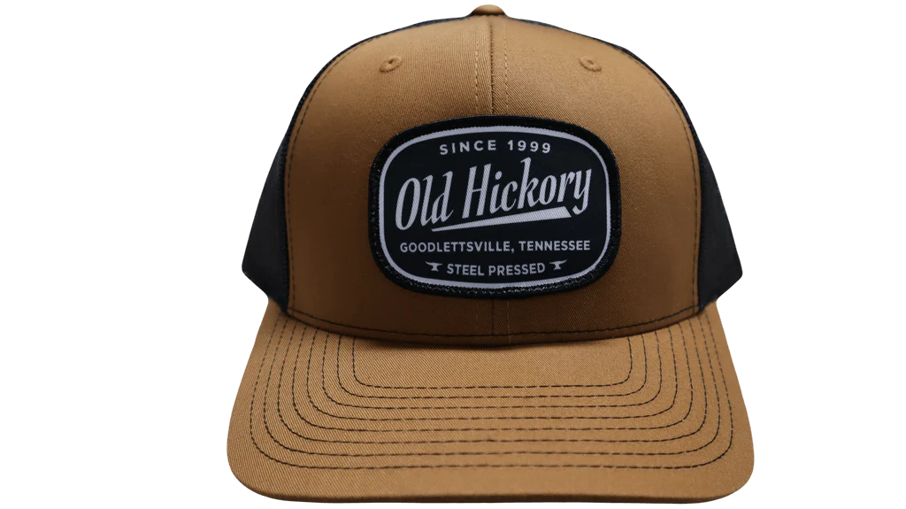 Old Hickory Steel Pressed Patch Cap - Caramel/Black - Snapback - Image 2