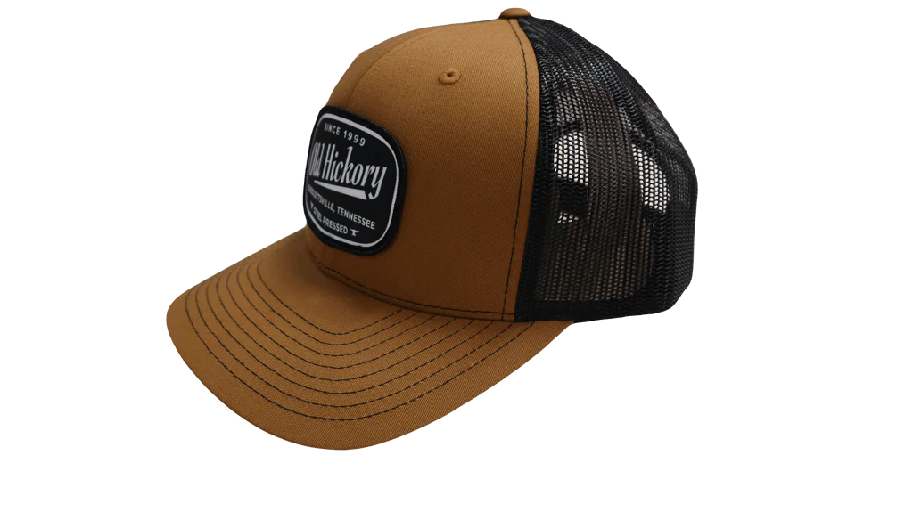 Old Hickory Steel Pressed Patch Cap - Caramel/Black - Snapback - Image 3