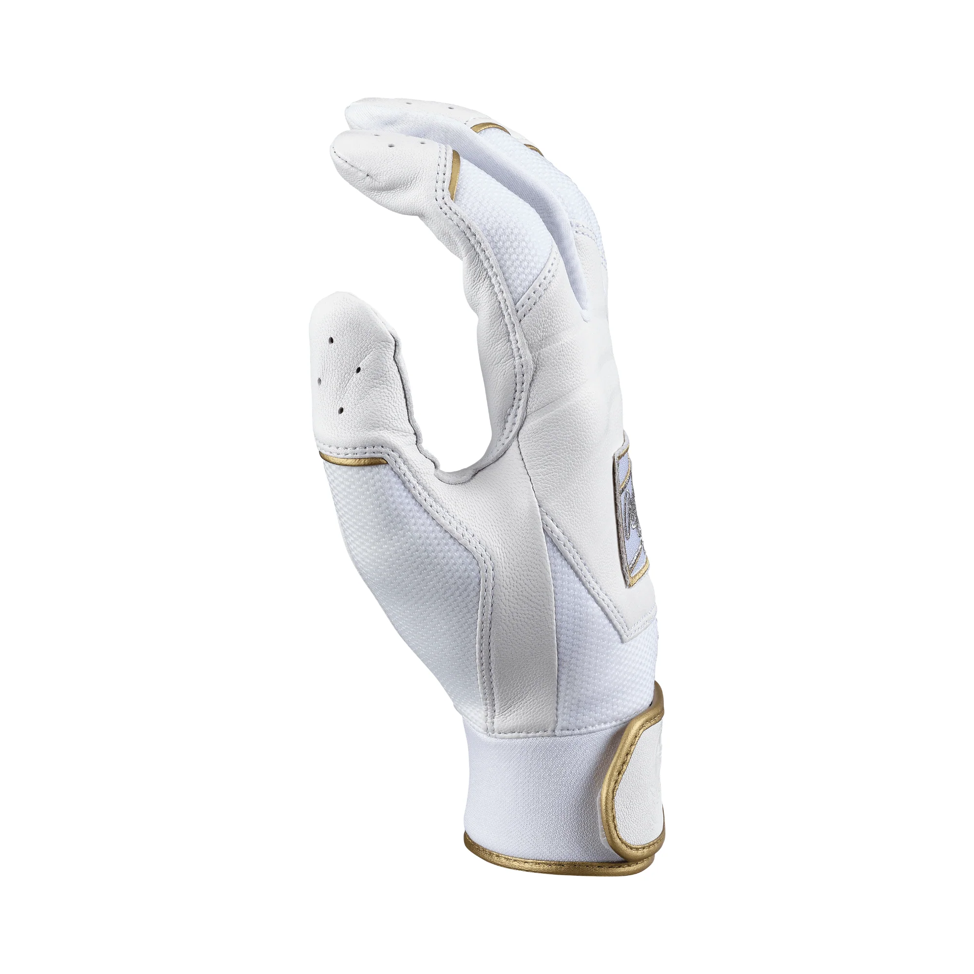 Rawlings Adult Pro Preferred Batters Gloves - White/White - Image 4