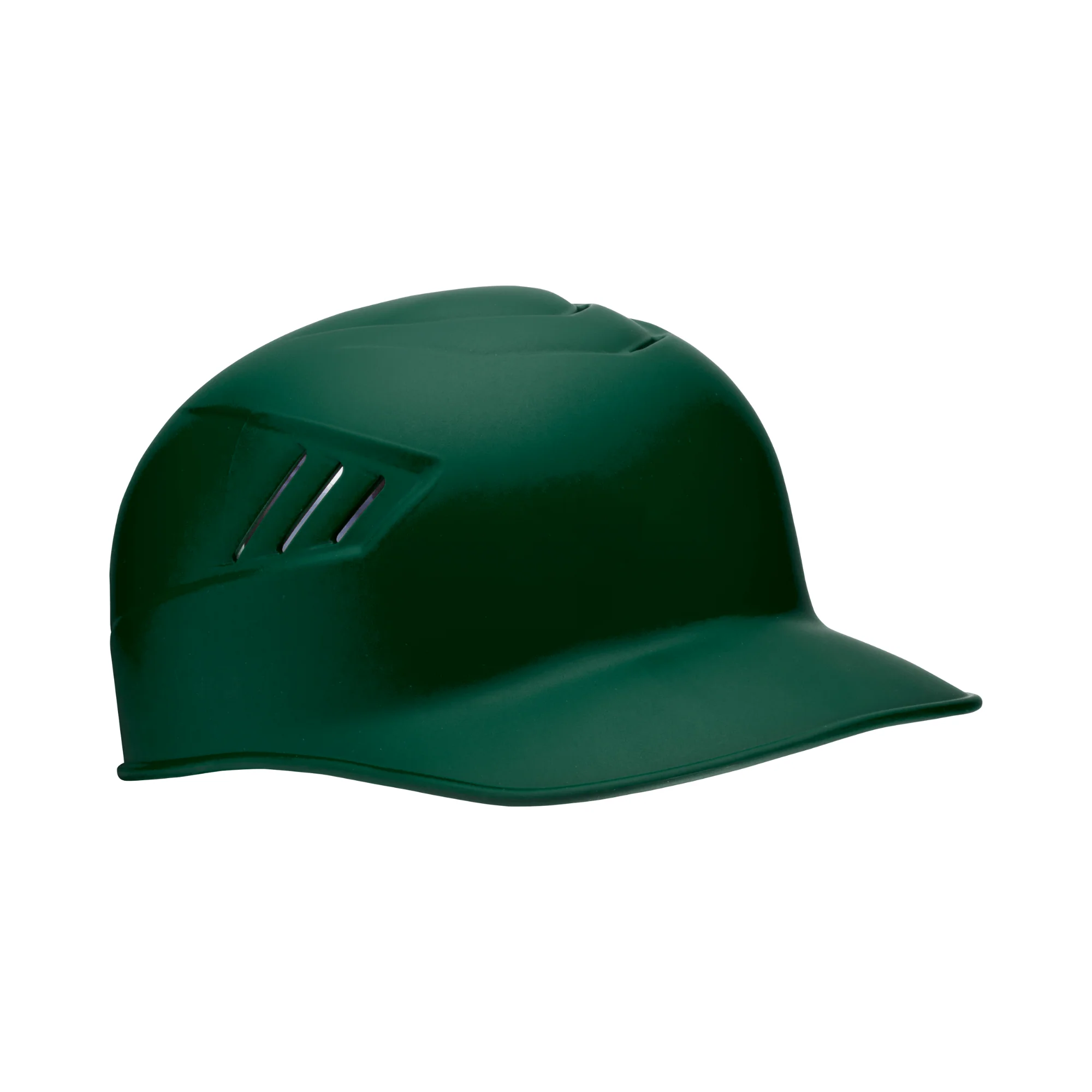 Rawlings Coolflo 1-Tone Catchers And Base Coach Skull Cap Helmet - Matte Dark Green - Image 4