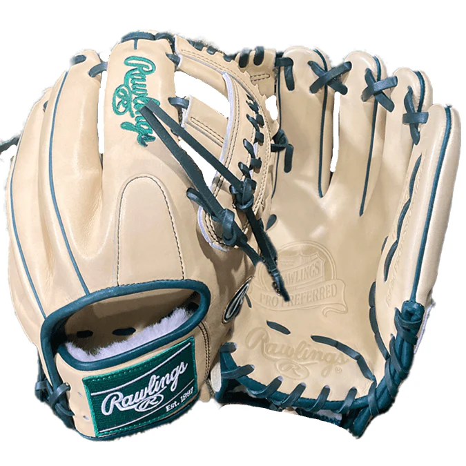 Rawlings Custom Pro Preferred 11 1/2 Camel/ Dark Green INF Glove