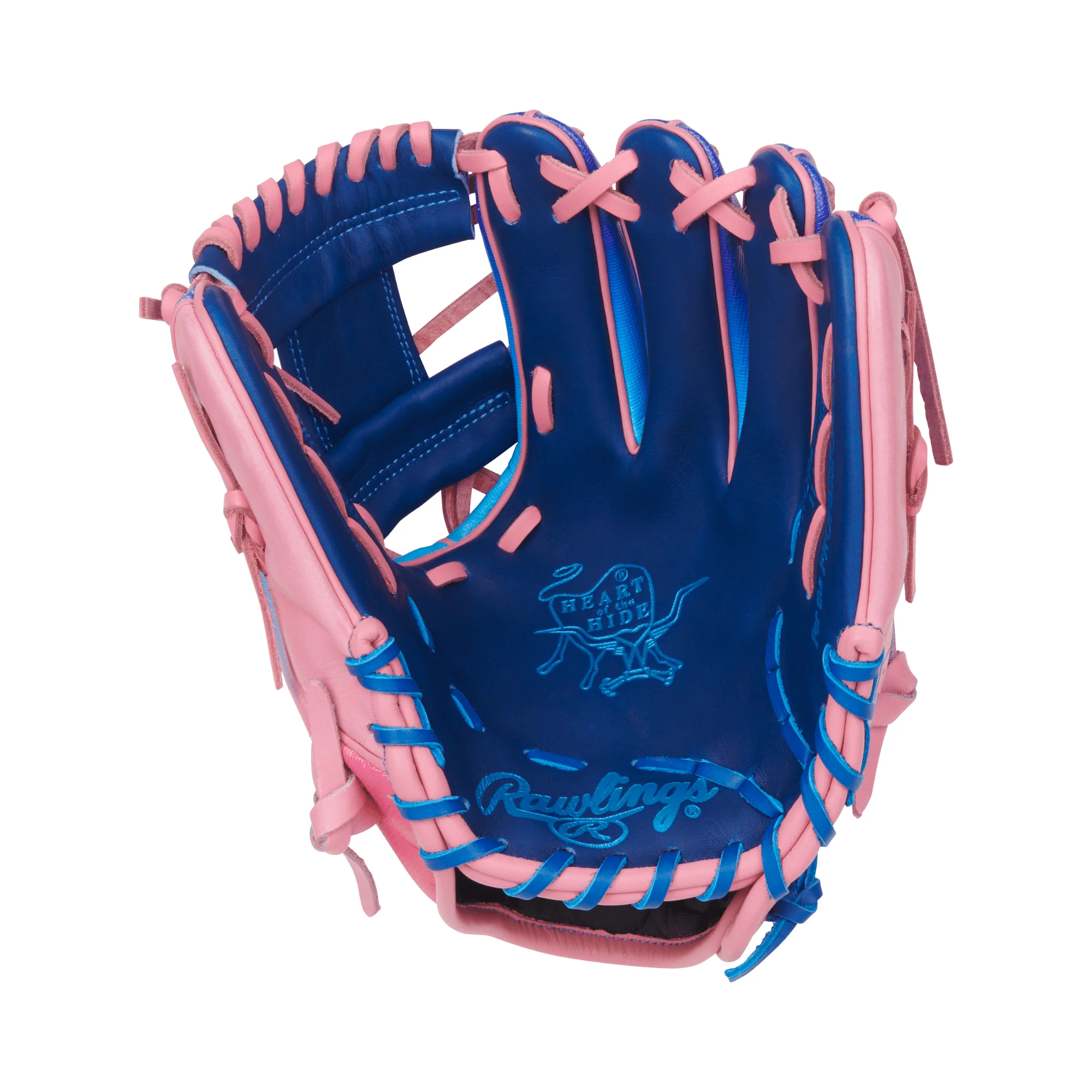 Rawlings Fun Burst Edition Infield Glove 11.5" Royal/Pink/Columbia - Image 3