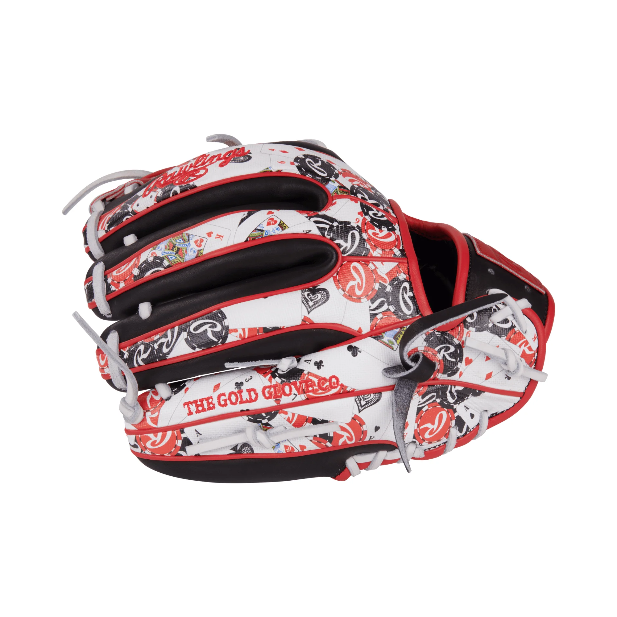 Rawlings Heart of the Hide Color Sync 9.0 Infield Glove 11.5" Black/Scarlet - Image 4