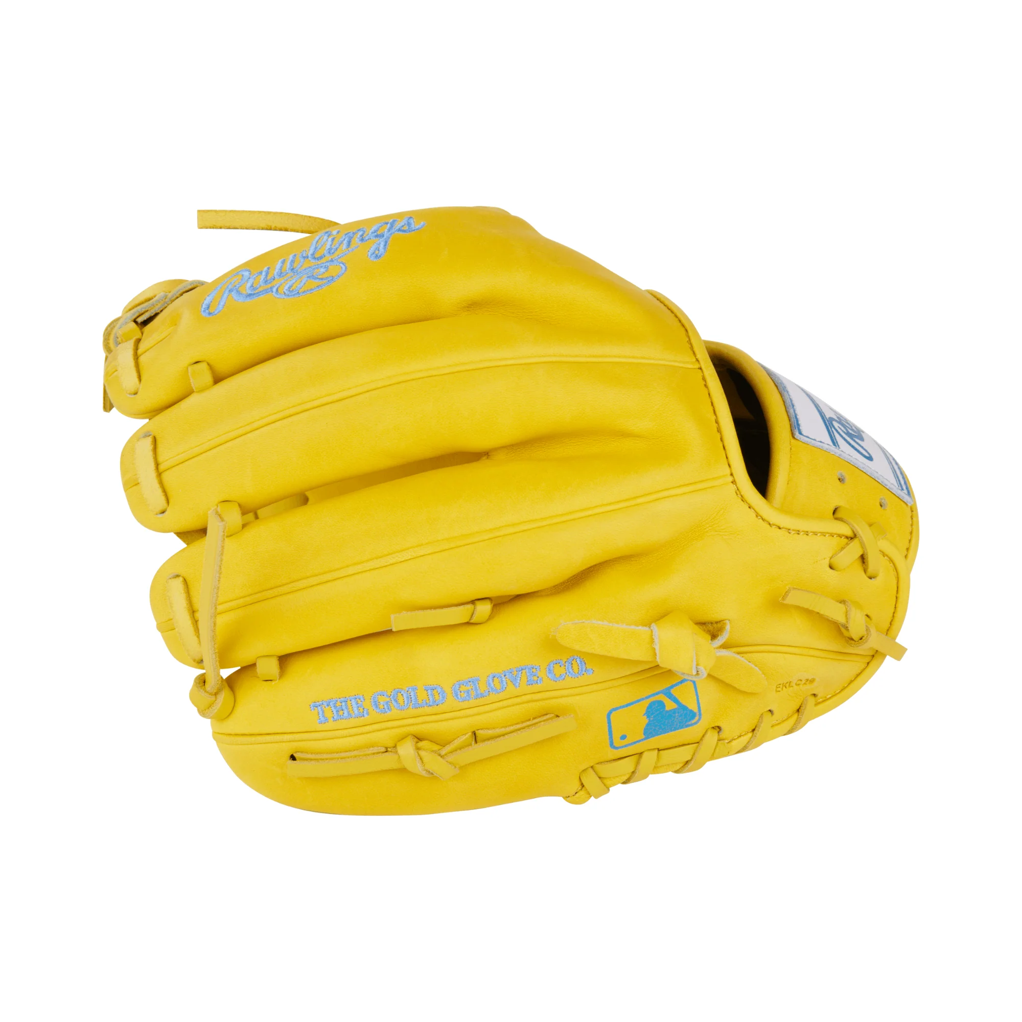 Rawlings Heart of the Hide ColorSync 9.0 Infield Glove 11.5" Yellow/Blue - Image 5