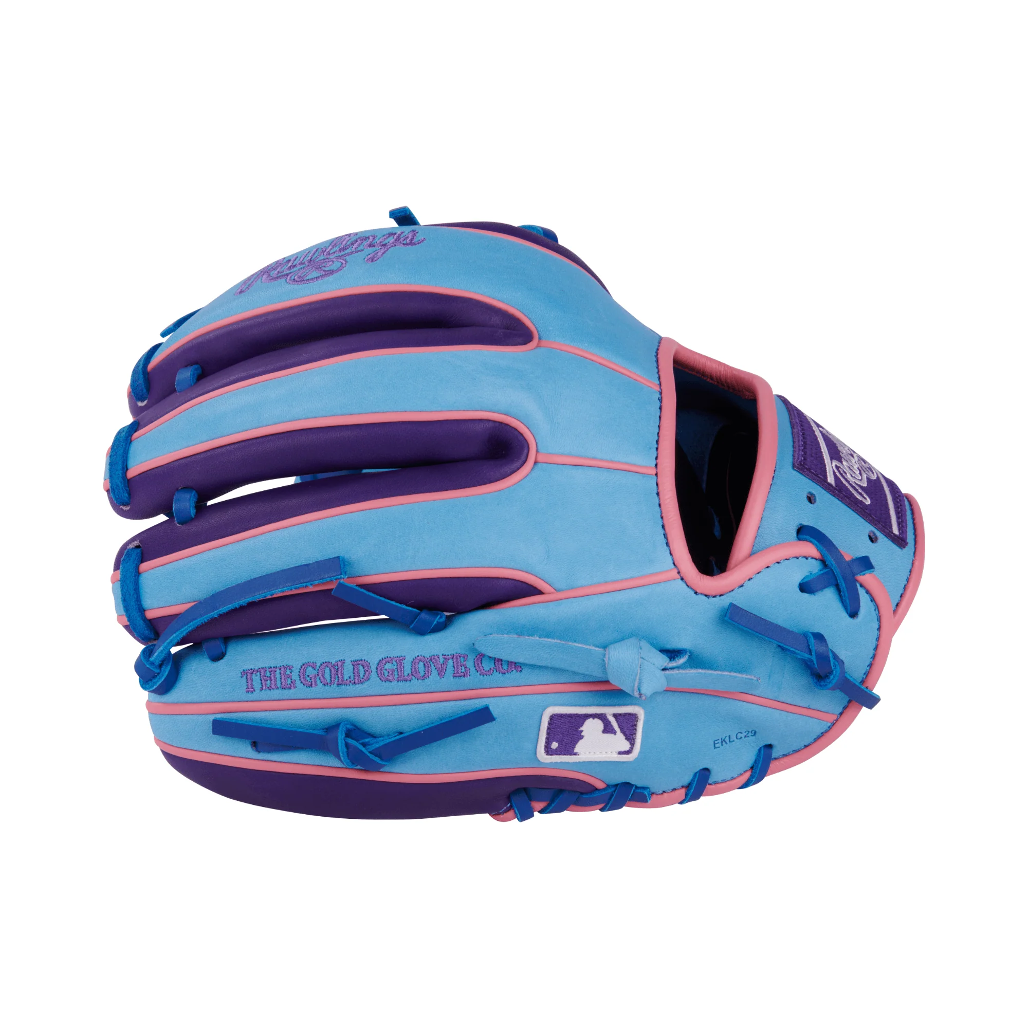 Rawlings Heart of the Hide Colorsync 9.0 Infield Glove 11.5" Columbia/Purple/Pink - Image 4