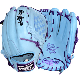 Rawlings Heart of the Hide Custom Pitcher 12.5 Baby Blue/Purple RHT