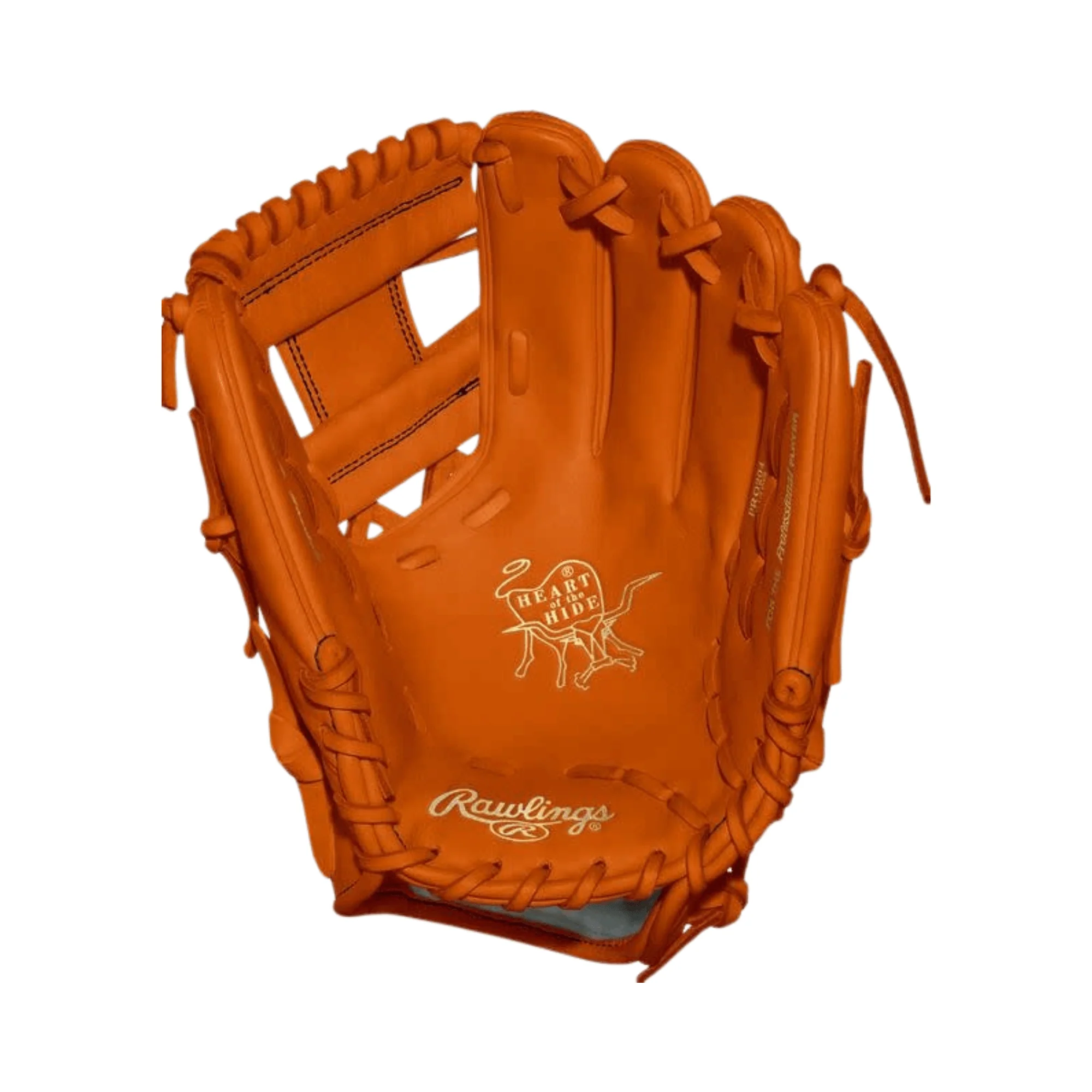Rawlings Heart of the Hide Custom Pro204 11.5" Orange/Black - Image 2