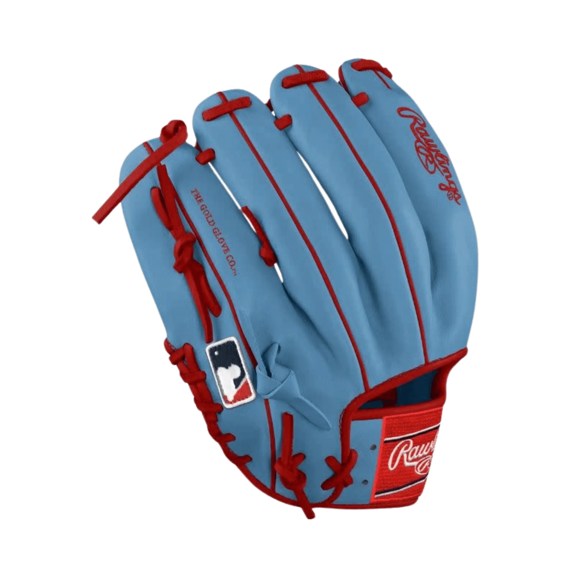 Rawlings Heart of the Hide Custom Pro206 12" Sky Blue/Red - Image 3