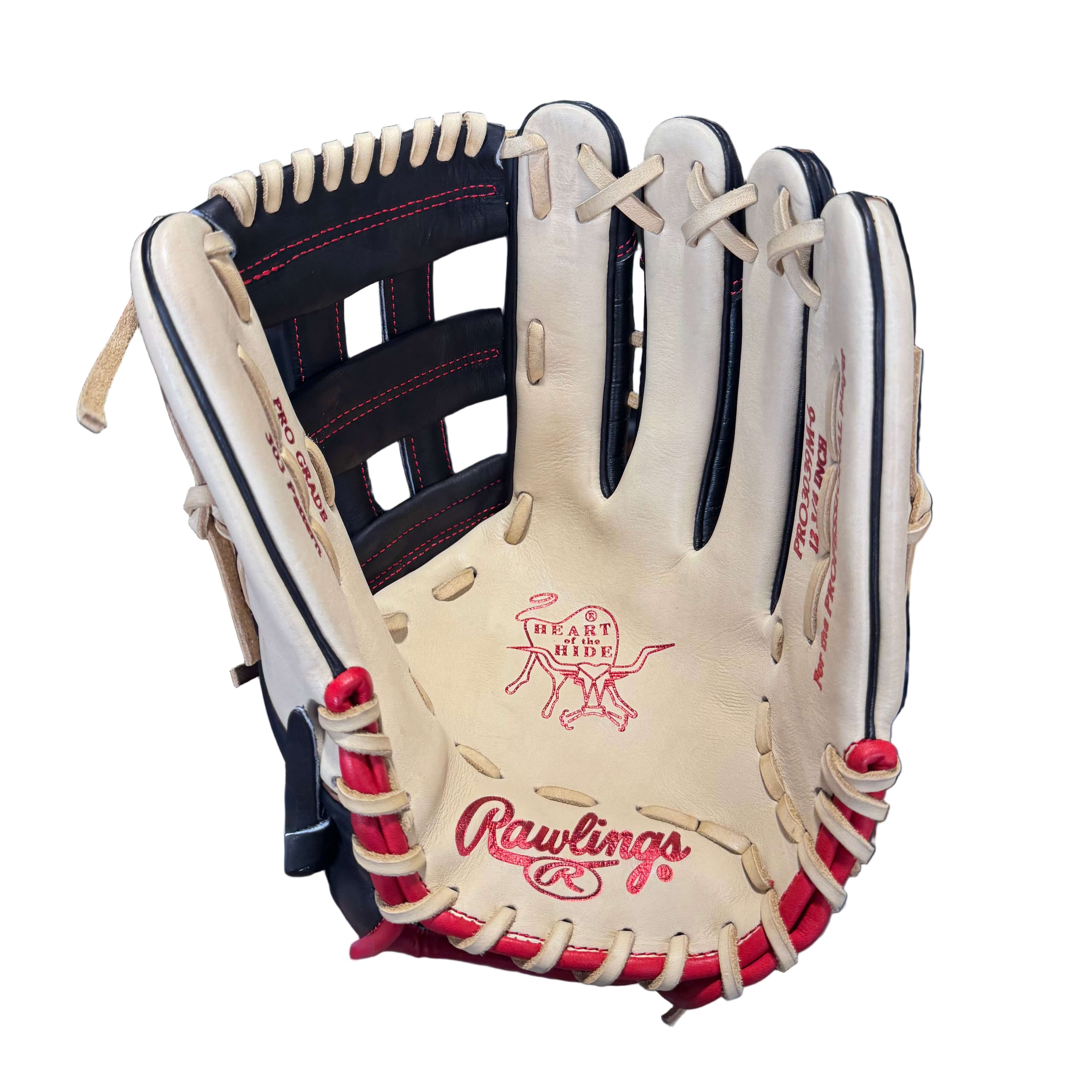 Rawlings Heart of The Hide Custom 12.75" Outfield Glove - PRO3039M - Dark Knight - Image 3
