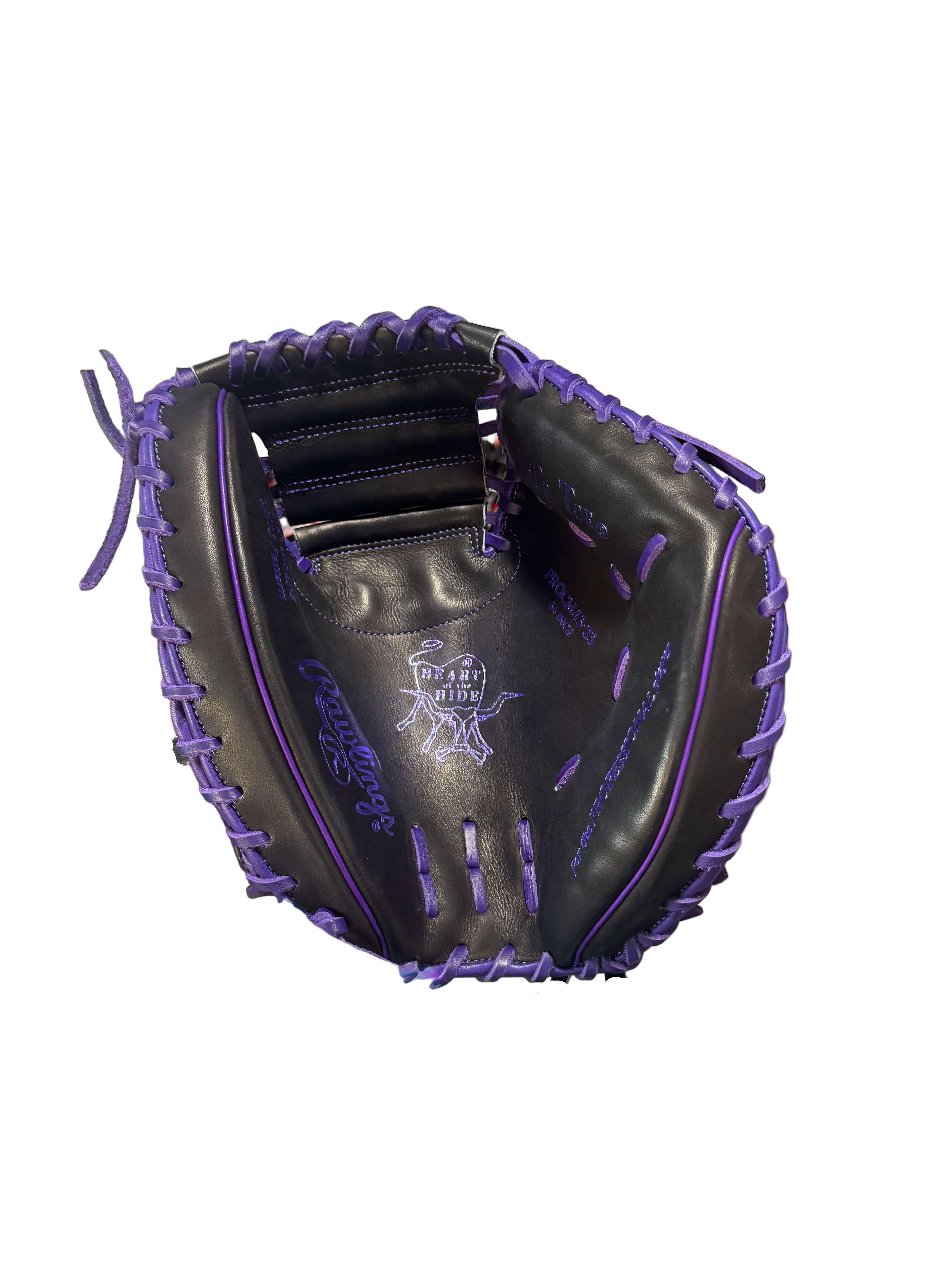 Rawlings Heart of The Hide Custom Catcher's Mitt PROCM43 34" Purple Venom - Image 3
