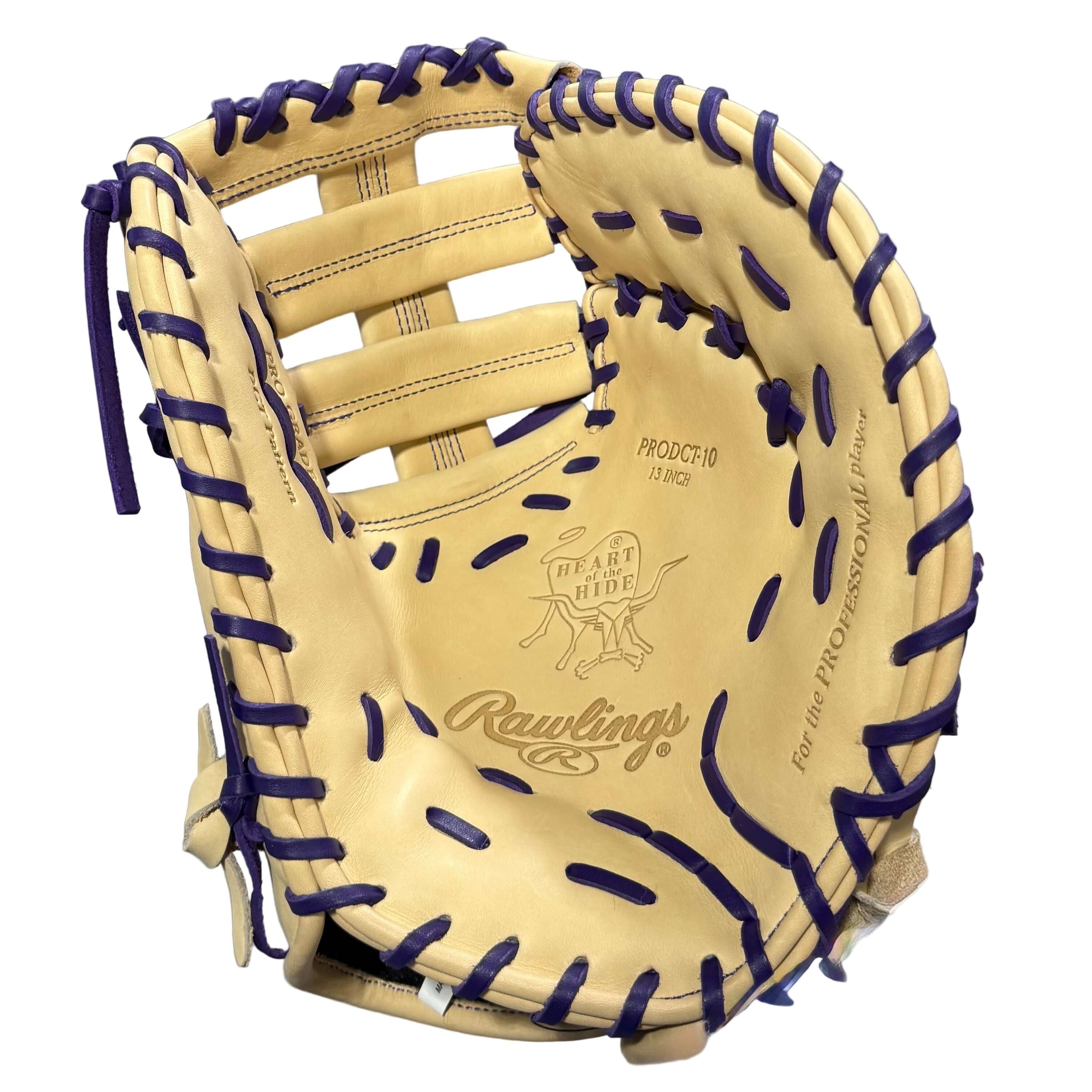 Rawlings Heart of The Hide 13" Baseball First Base Mitt Purple Sahara - Image 3