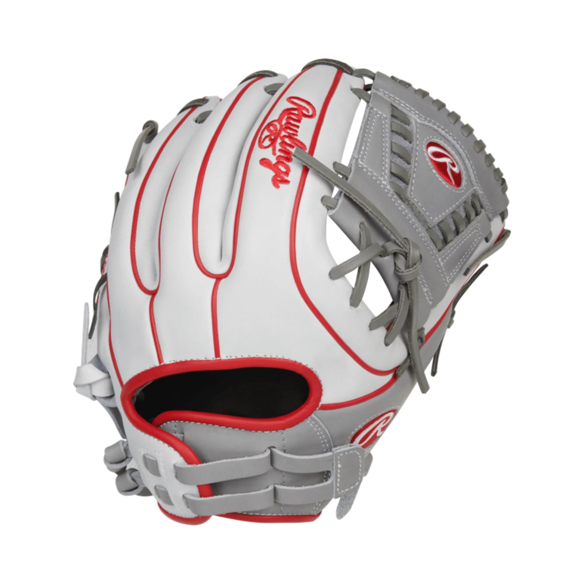 Rawlings Heart of the Hide Fastpitch Softball Glove P/INF/OF Pull Strap/Laced 1 Piece Web RHT 12" - Image 2