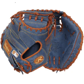 Rawlings Heart of the Hide Pro Label Denim Edition Catchers Mitt 34" RHT - Image 9