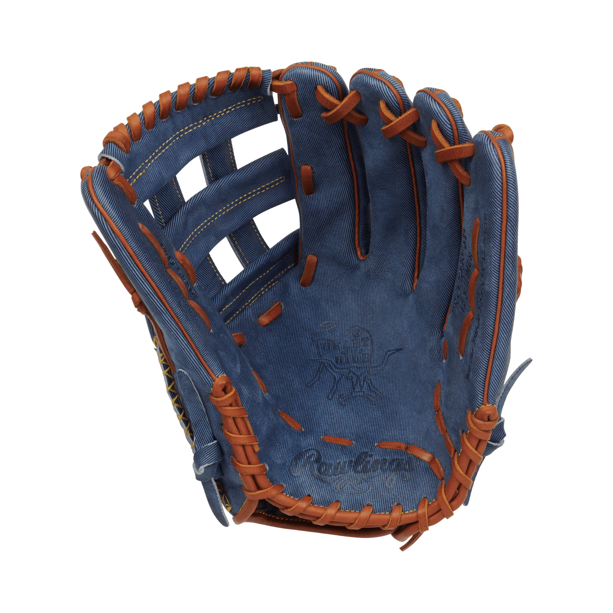 Rawlings Heart of the Hide Pro Label Denim Edition Outfield Glove 12.5" LHT - Image 4