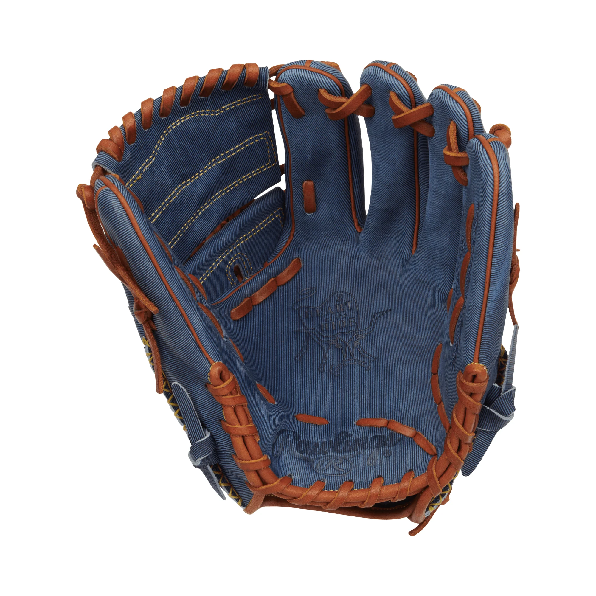 Rawlings Heart of the Hide Pro Label Denim Edition Pitcher Glove 11.75" LHT - Image 2