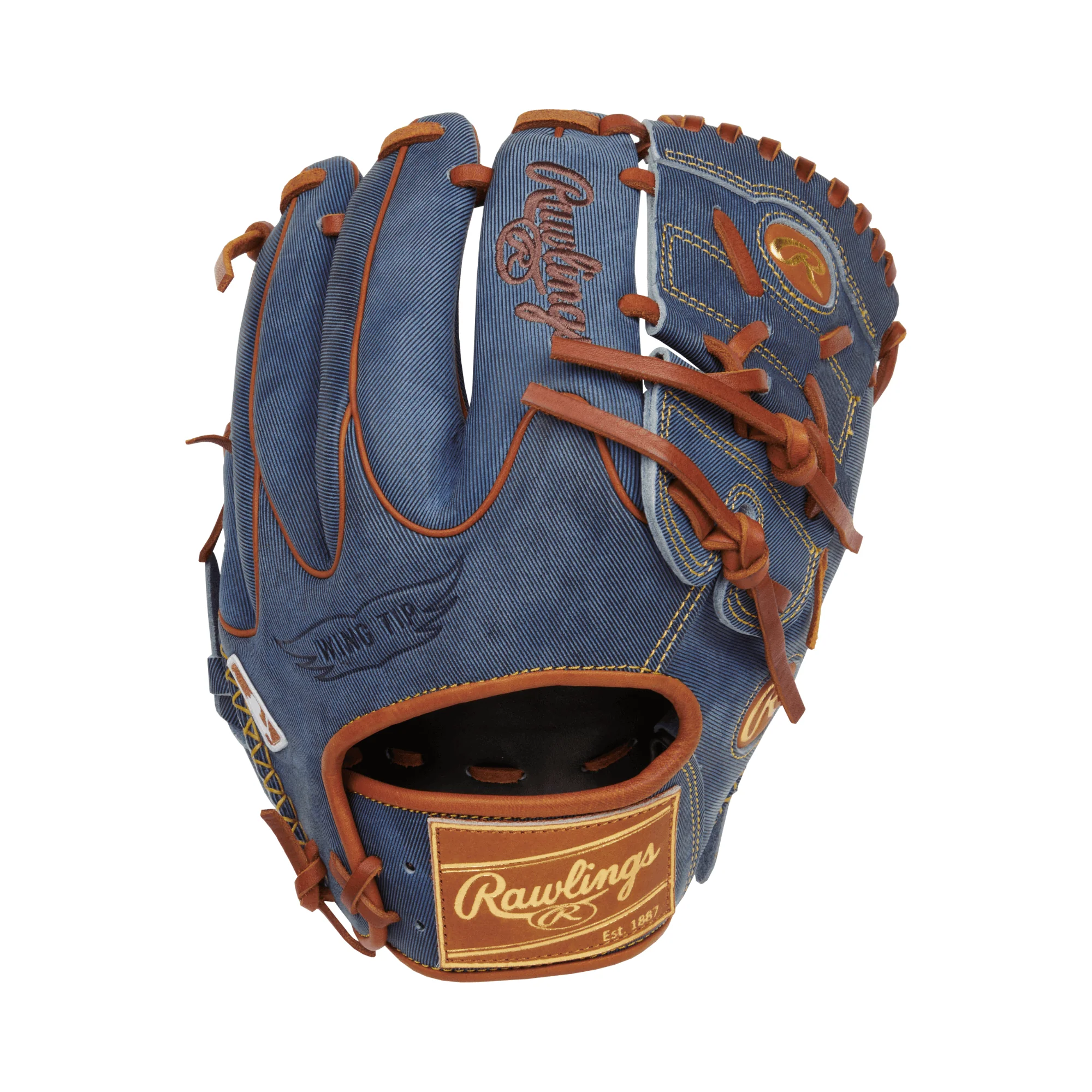 Rawlings Heart of the Hide Pro Label Denim Edition Pitcher Glove 11.75" LHT - Image 3