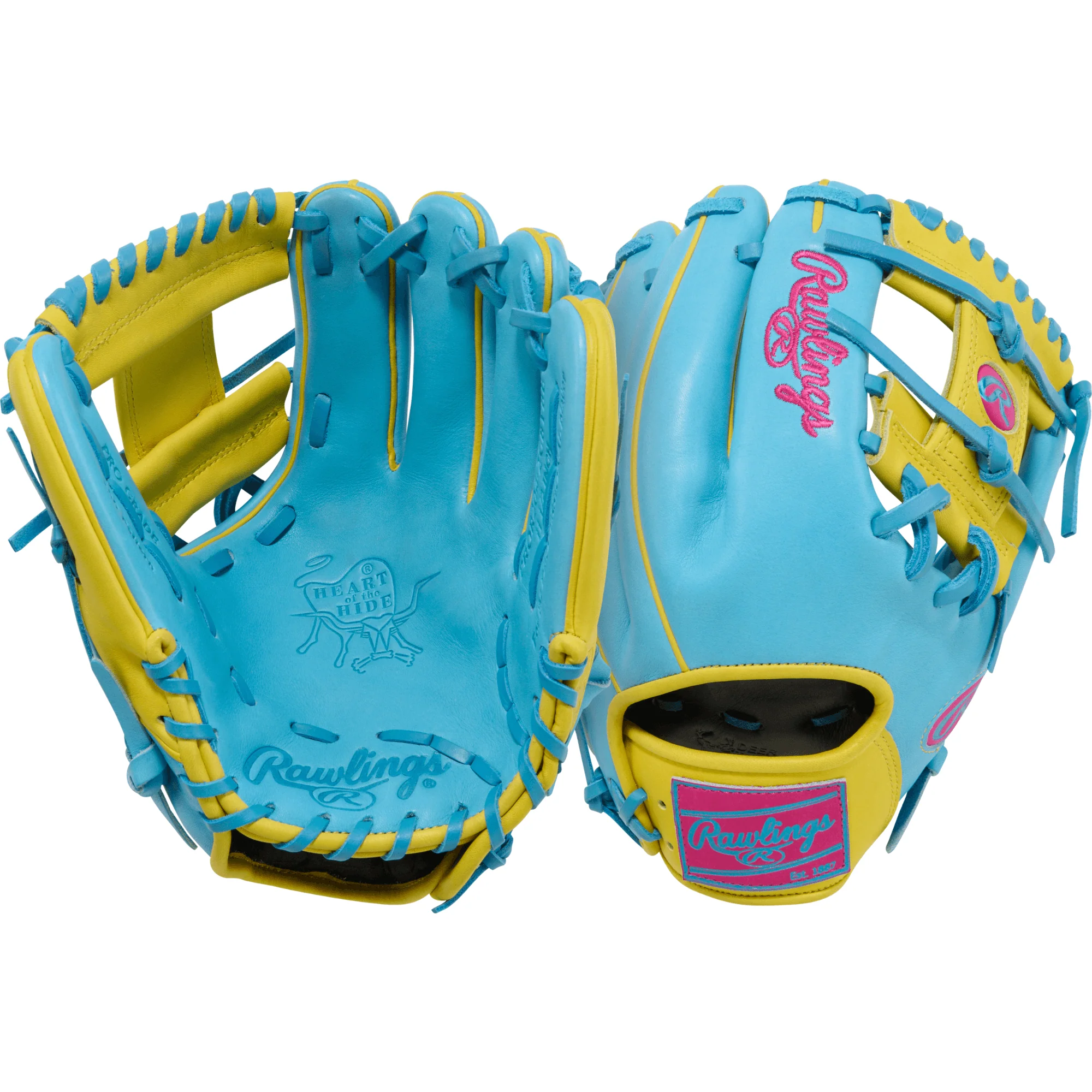 Rawlings Heart of the Hide Spring Break PROR204-2CBYBE 11.5" Infield Baseball Glove - Image 6