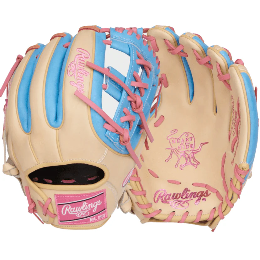 Rawlings Heart of the Hide Series Infield Glove 11.5" - Camel/Col. Blue