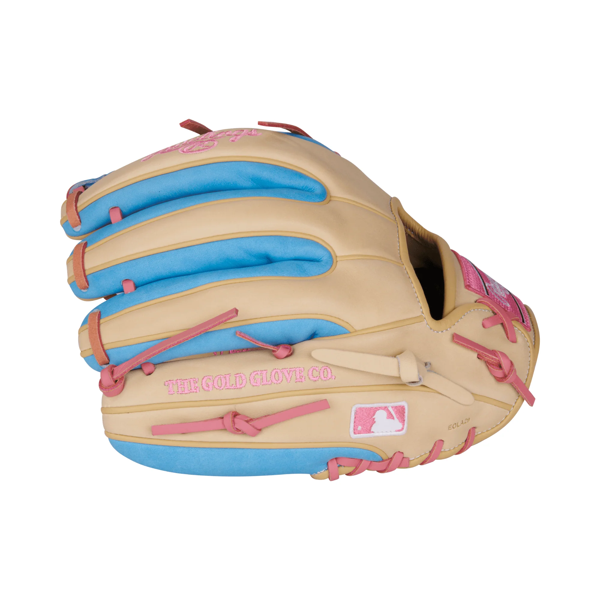 Rawlings Heart of the Hide Series Infield Glove 11.5" - Camel/Col. Blue - Image 4
